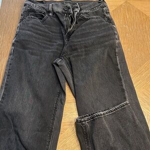American Eagle Outfitters Dark Gray Straight Leg Jeans